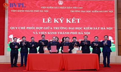 VKSND TP Hà Nội và Trường Đại học Win Phát 100k Hà Nội ký Quy chế phối hợp về quan hệ công tác